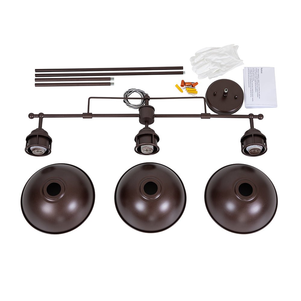 Pendantlightie - Industrial Linear Pot Lid Pendant - Pendants - Oil Rubbed Bronze -