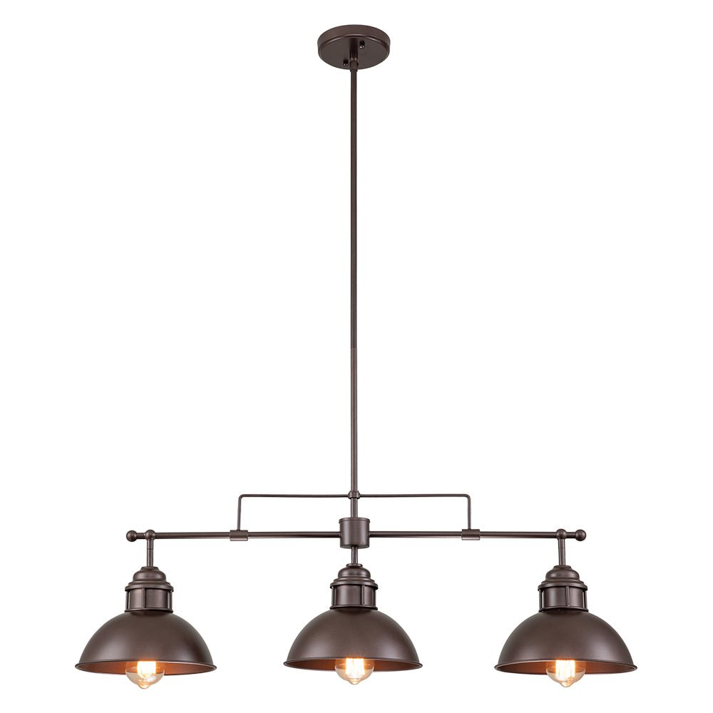 Pendantlightie - Industrial Linear Pot Lid Pendant - Pendants - Oil Rubbed Bronze -