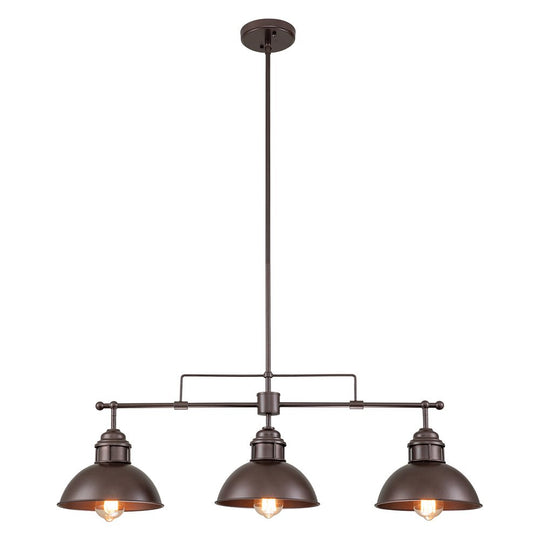 Pendantlightie - Industrial Linear Pot Lid Pendant - Pendants - Oil Rubbed Bronze -