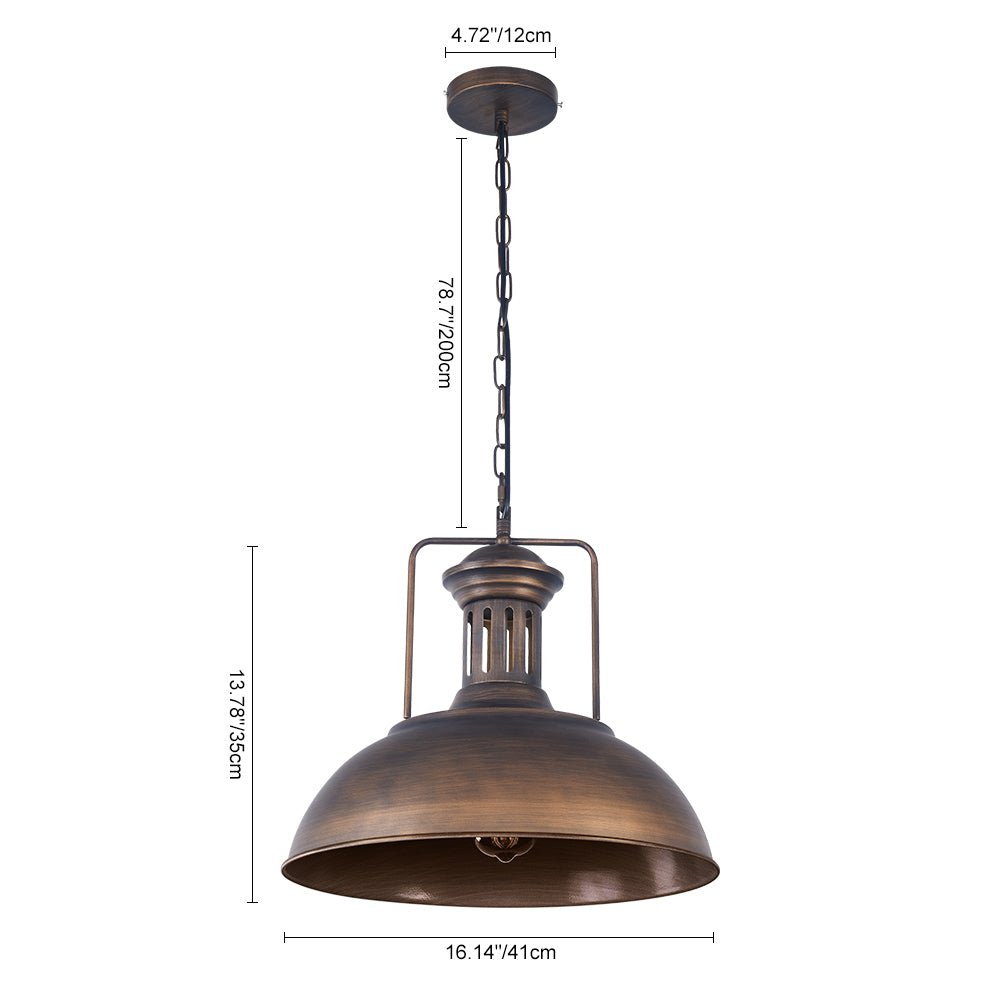 Pendantlightie - Industrial Single Dome Pendant Light - Pendants -