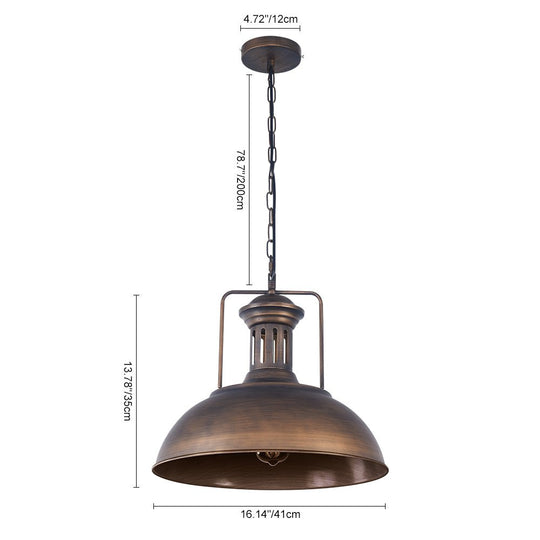 Pendantlightie - Industrial Single Dome Pendant Light - Pendants -