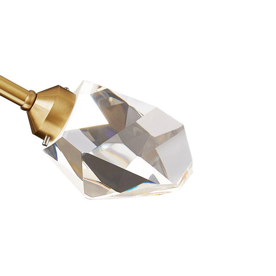 Pendantlightie - Luxury 12 - Light Brass Sputnik Crystal Chandelier - Chandeliers - Brass -