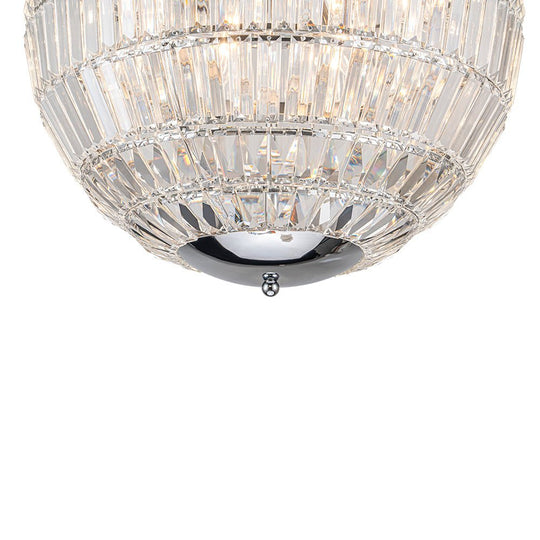Pendantlightie - Luxury Glam 6 - Light Crystal Globe Chandelier - Chandeliers - Chrome -