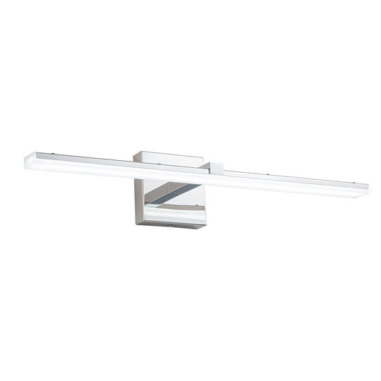 Pendantlightie - Minimalist 1 - Light Linear Led Light Bar Vanity Light - Wall Light - Chrome -