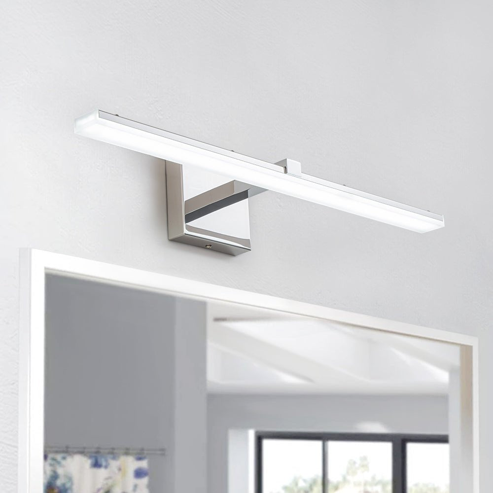 Pendantlightie - Minimalist 1 - Light Linear Led Light Bar Vanity Light - Wall Light - Chrome -