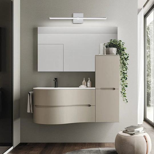 Pendantlightie - Minimalist 1 - Light Linear Led Light Bar Vanity Light - Wall Light - Chrome -