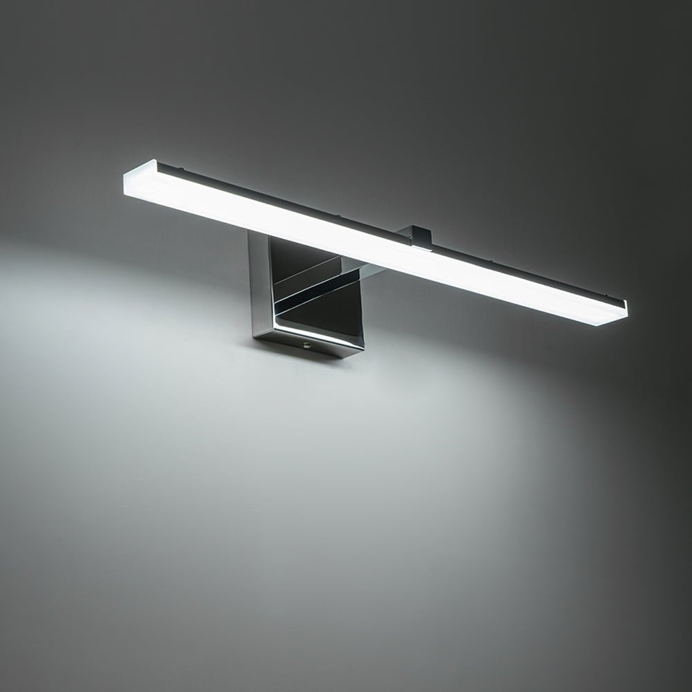 Pendantlightie - Minimalist 1 - Light Linear Led Light Bar Vanity Light - Wall Light - Chrome -