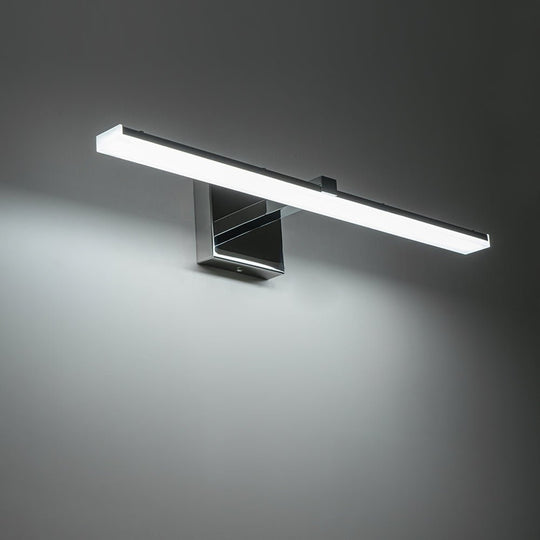 Pendantlightie - Minimalist 1 - Light Linear Led Light Bar Vanity Light - Wall Light - Chrome -