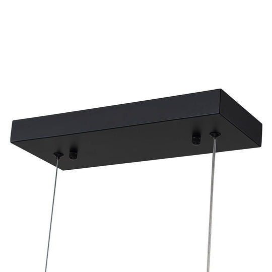 Pendantlightie - Minimalist Farmhouse 1 - Light Wood Linear Led Pendant - Pendants - Black -