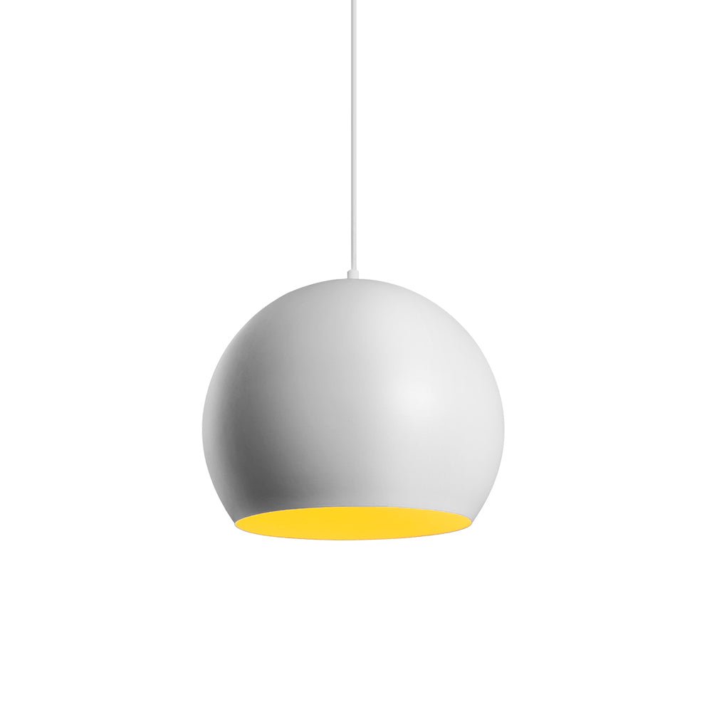 Pendantlightie-Modern 1-Light Ball Shape White Round Pendant Light-Pendants-White-