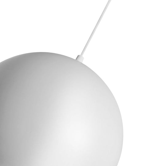 Pendantlightie-Modern 1-Light Ball Shape White Round Pendant Light-Pendants-White-