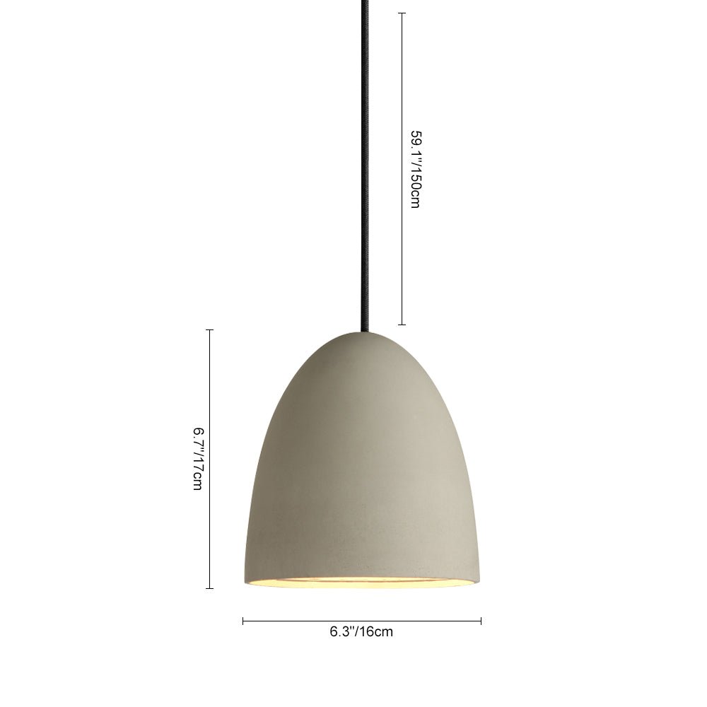 Pendantlightie - Modern 1 - Light Geometric Shape Cement Pendant - Pendants - Cone -