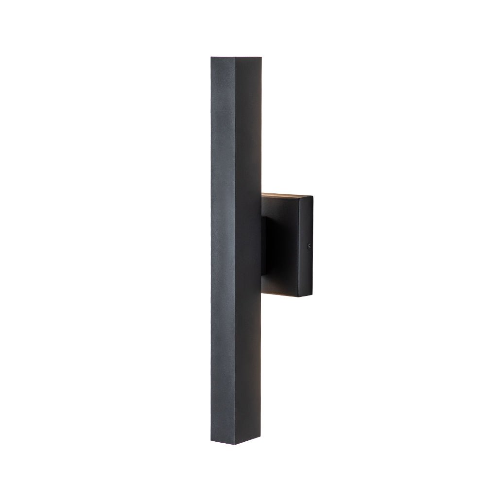 Pendantlightie-Modern 1-Light Rectangular Linear Led Outdoor Wall Light-Outdoor Wall Light-Black-