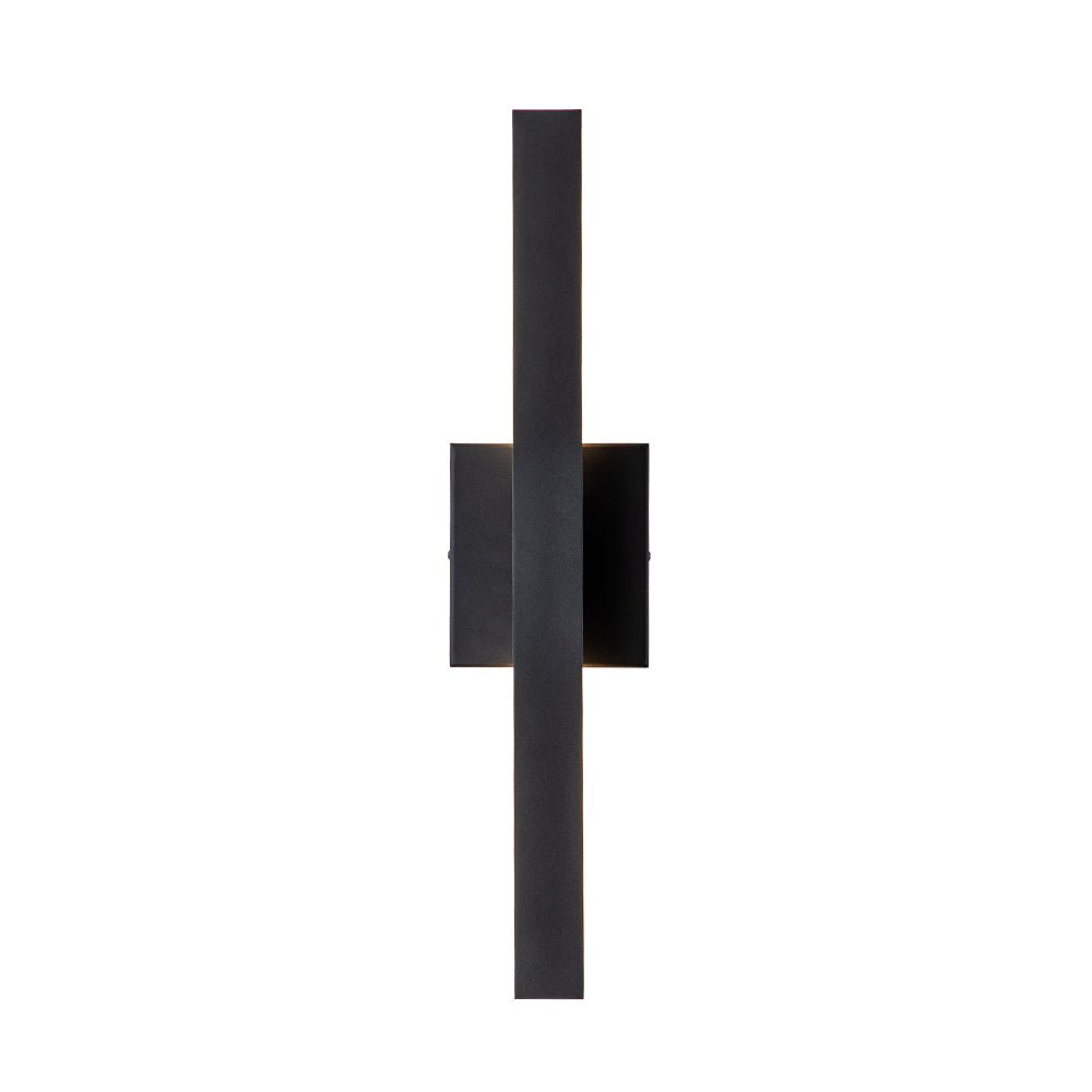Pendantlightie-Modern 1-Light Rectangular Linear Led Outdoor Wall Light-Outdoor Wall Light-Black-