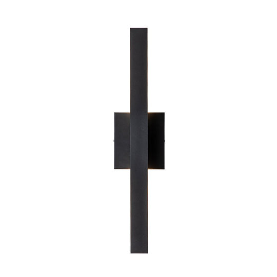 Pendantlightie-Modern 1-Light Rectangular Linear Led Outdoor Wall Light-Outdoor Wall Light-Black-