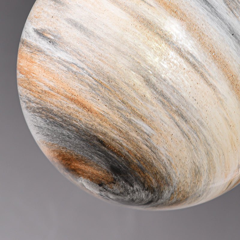 Pendantlightie - Modern 1 - Light Saturn Creative Spherical Glass Pendant Light - Pendants - Brass -