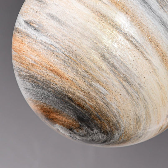 Pendantlightie - Modern 1 - Light Saturn Creative Spherical Glass Pendant Light - Pendants - Brass -