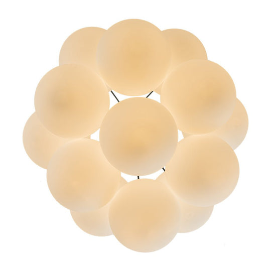 Pendantlightie - Modern 13 - Light Soap Glass Bubble Cluster Chandelier - Chandeliers - Brass -