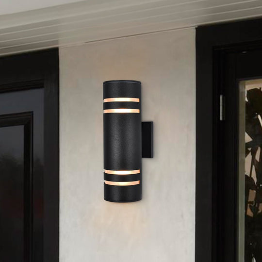 Pendantlightie - Modern 2 - Light Cylinder Outdoor Wall Light - Outdoor Wall Light - A Type -