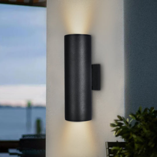 Pendantlightie - Modern 2 - Light Cylinder Outdoor Wall Light - Outdoor Wall Light - B Type -