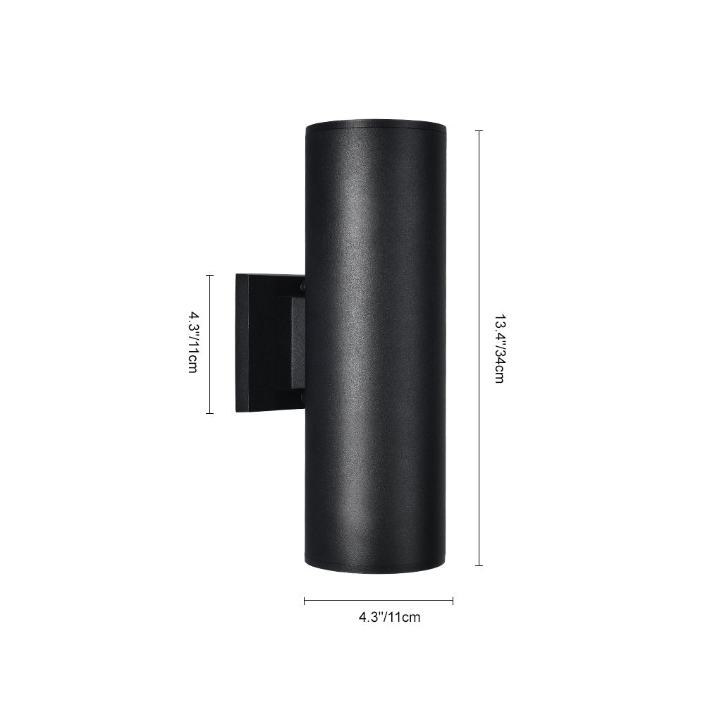 Pendantlightie - Modern 2 - Light Cylinder Outdoor Wall Light - Outdoor Wall Light - B Type -
