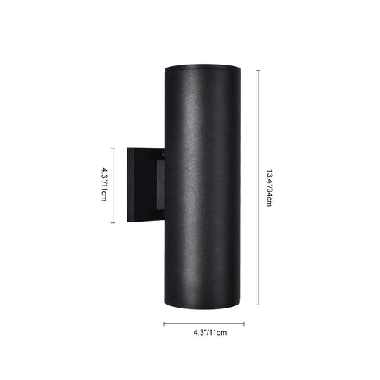 Pendantlightie - Modern 2 - Light Cylinder Outdoor Wall Light - Outdoor Wall Light - B Type -
