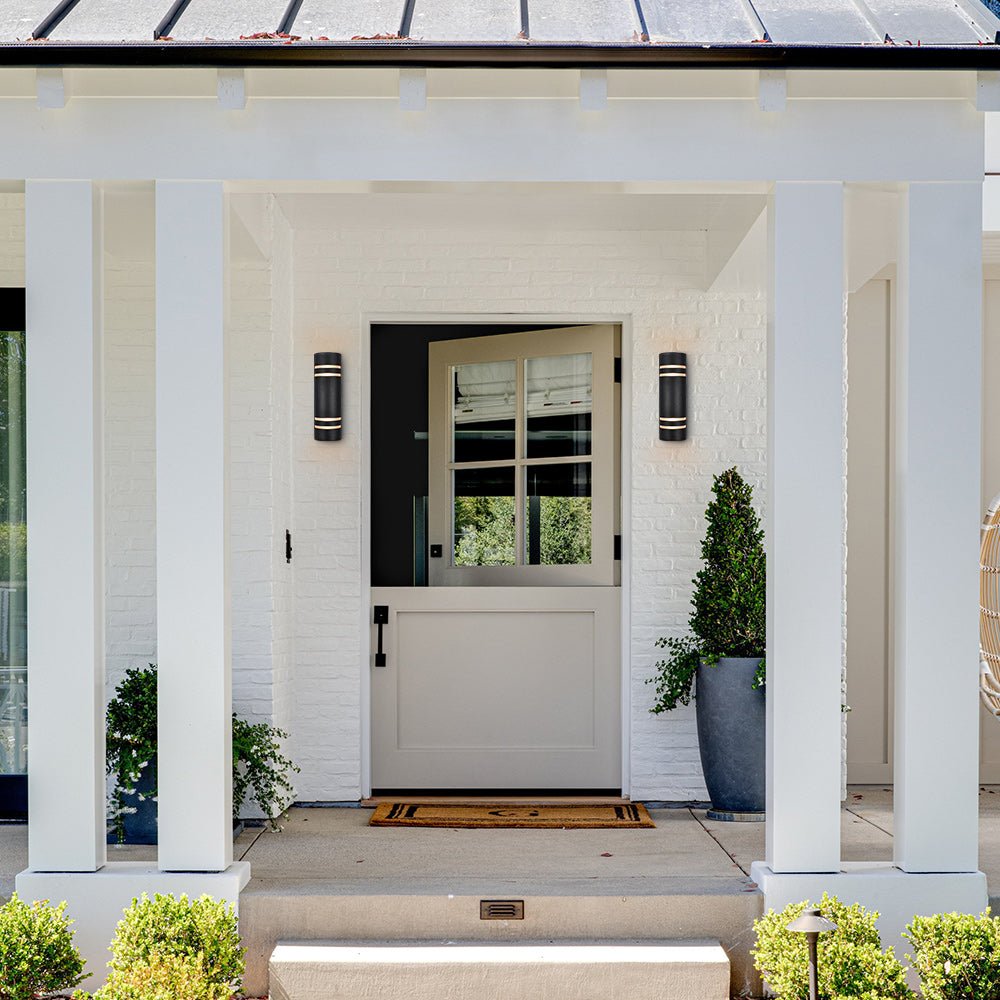 Pendantlightie - Modern 2 - Light Cylinder Outdoor Wall Light - Outdoor Wall Light - B Type -