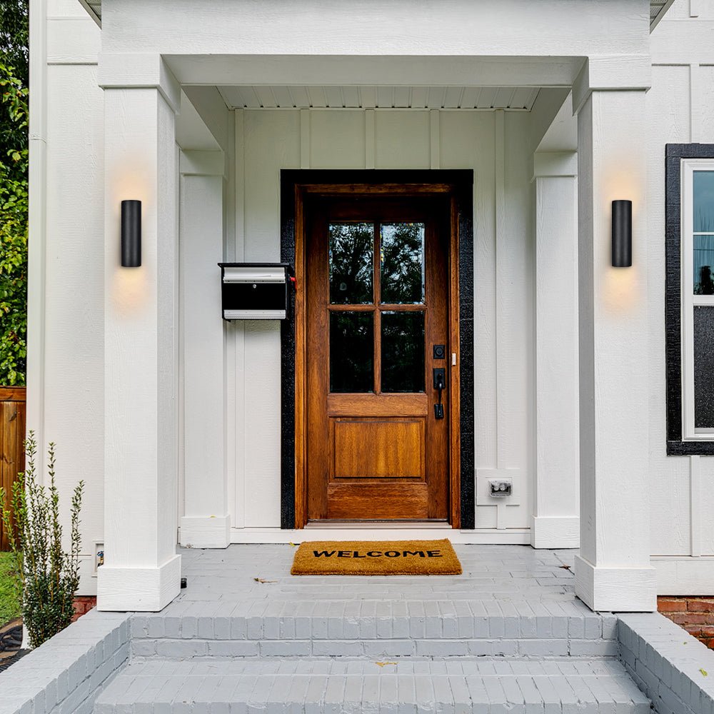 Pendantlightie - Modern 2 - Light Cylinder Outdoor Wall Light - Outdoor Wall Light - B Type -