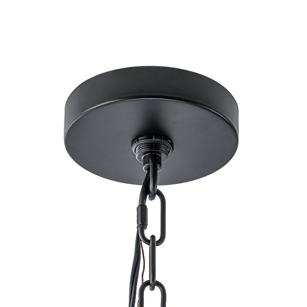 Pendantlightie - Modern 4 - Light Black Gold Clear Glass Rectangular Pendant For Kitchen - Pendants - Black -