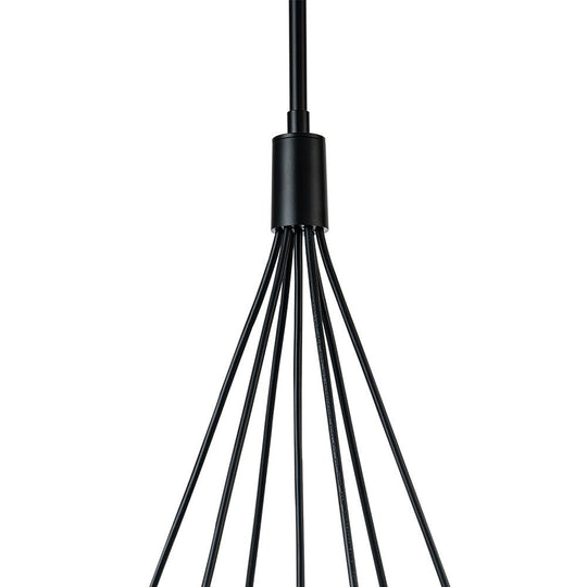 Pendantlightie - Modern 7 - Light Clear Cluster Glass Pendant Light - Pendants - Black -
