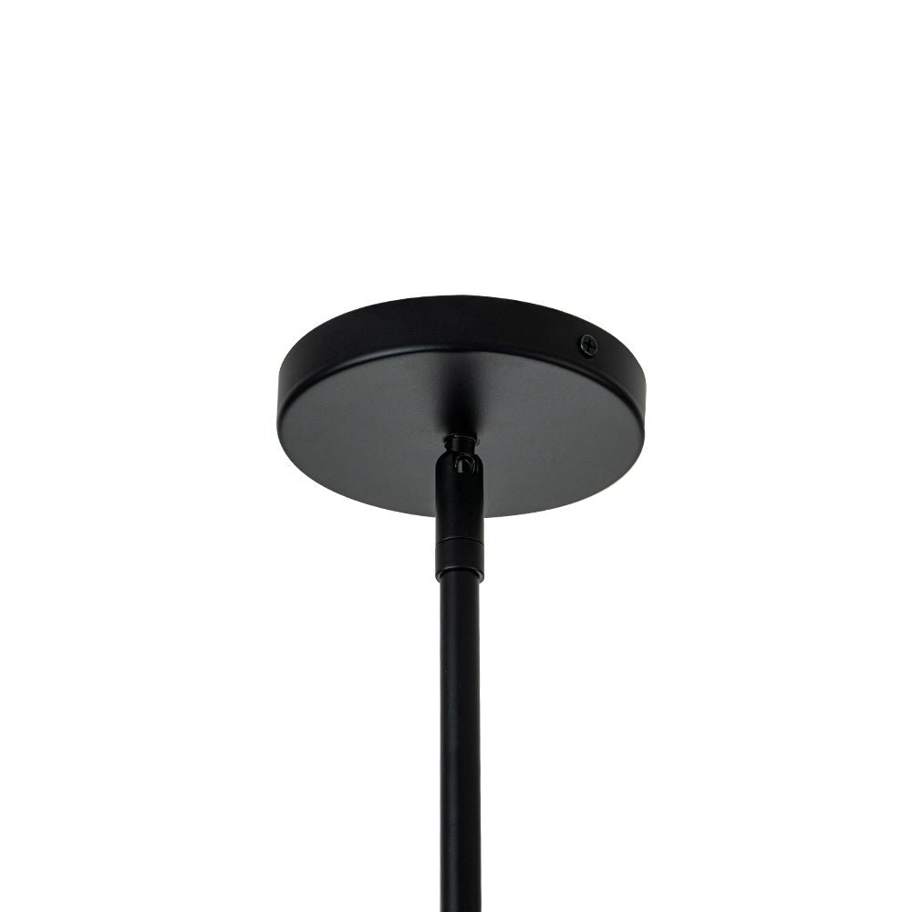 Pendantlightie - Modern 7 - Light Clear Cluster Glass Pendant Light - Pendants - Black -