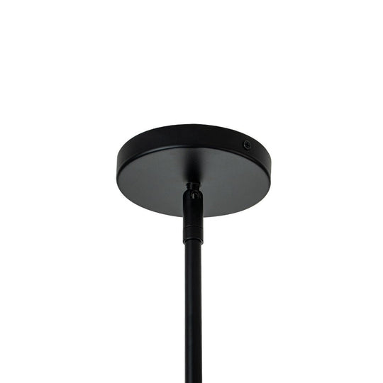 Pendantlightie - Modern 7 - Light Clear Cluster Glass Pendant Light - Pendants - Black -