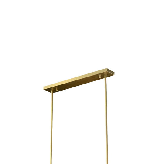 Pendantlightie - Modern 8 - Light Textured Glass Linear Shaded Chandelier - Chandeliers - Brass -