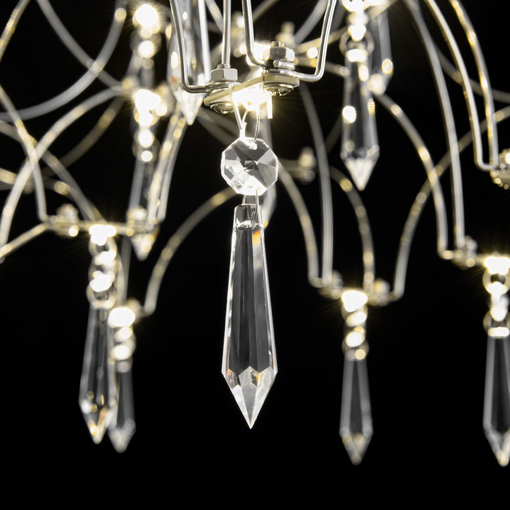 Pendantlightie - Modern Creative LED Crystal Firefly Starry Luster Chandelier - Chandeliers - Natural Light -