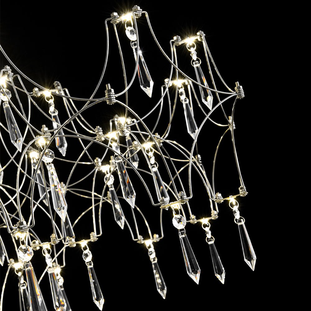 Pendantlightie - Modern Creative LED Crystal Firefly Starry Luster Chandelier - Chandeliers - Natural Light -