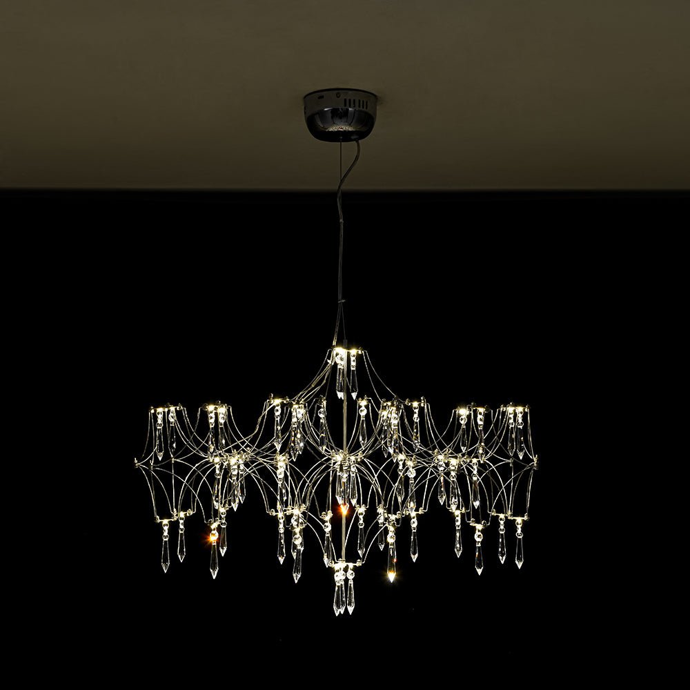 Pendantlightie - Modern Creative LED Crystal Firefly Starry Luster Chandelier - Chandeliers - Natural Light -