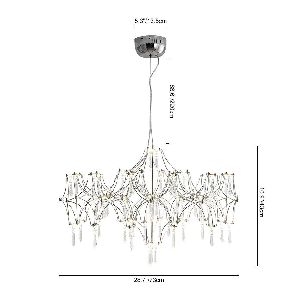 Pendantlightie - Modern Creative LED Crystal Firefly Starry Luster Chandelier - Chandeliers - Natural Light -