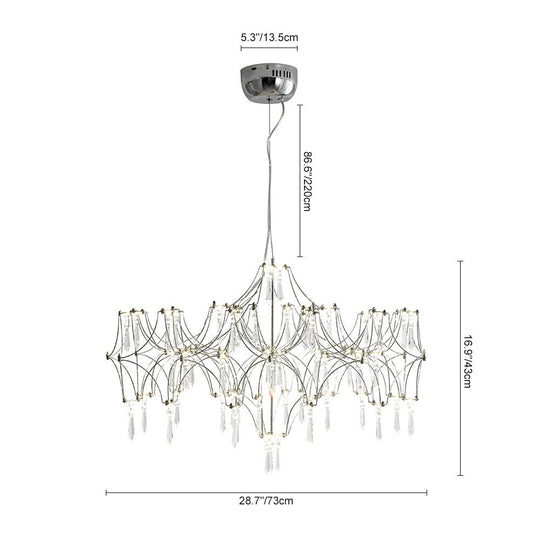 Pendantlightie - Modern Creative LED Crystal Firefly Starry Luster Chandelier - Chandeliers - Natural Light -