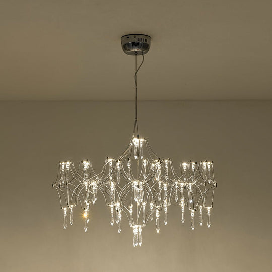 Pendantlightie - Modern Creative LED Crystal Firefly Starry Luster Chandelier - Chandeliers - Natural Light -
