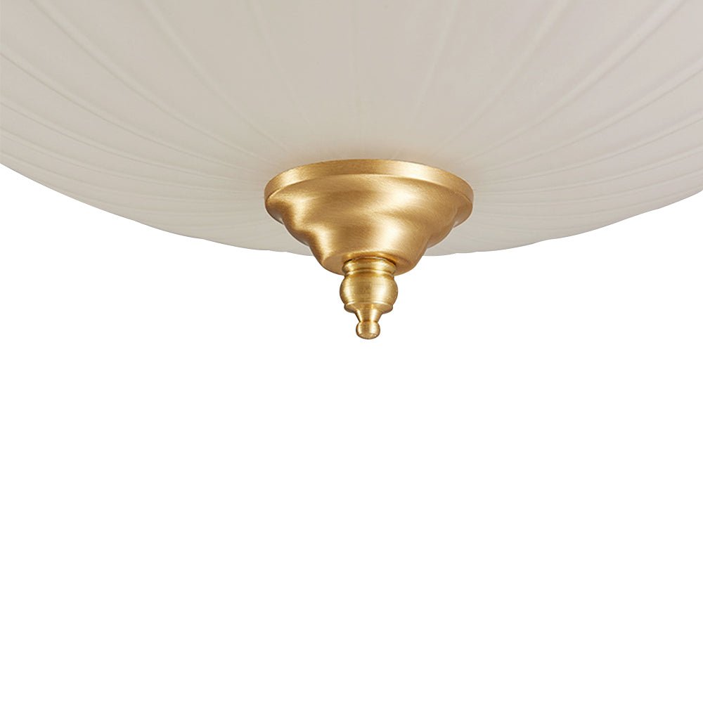Pendantlightie-Modern Dimmable Led Bowl Flush Mount Ceiling Light-Flush Mount-Brass-