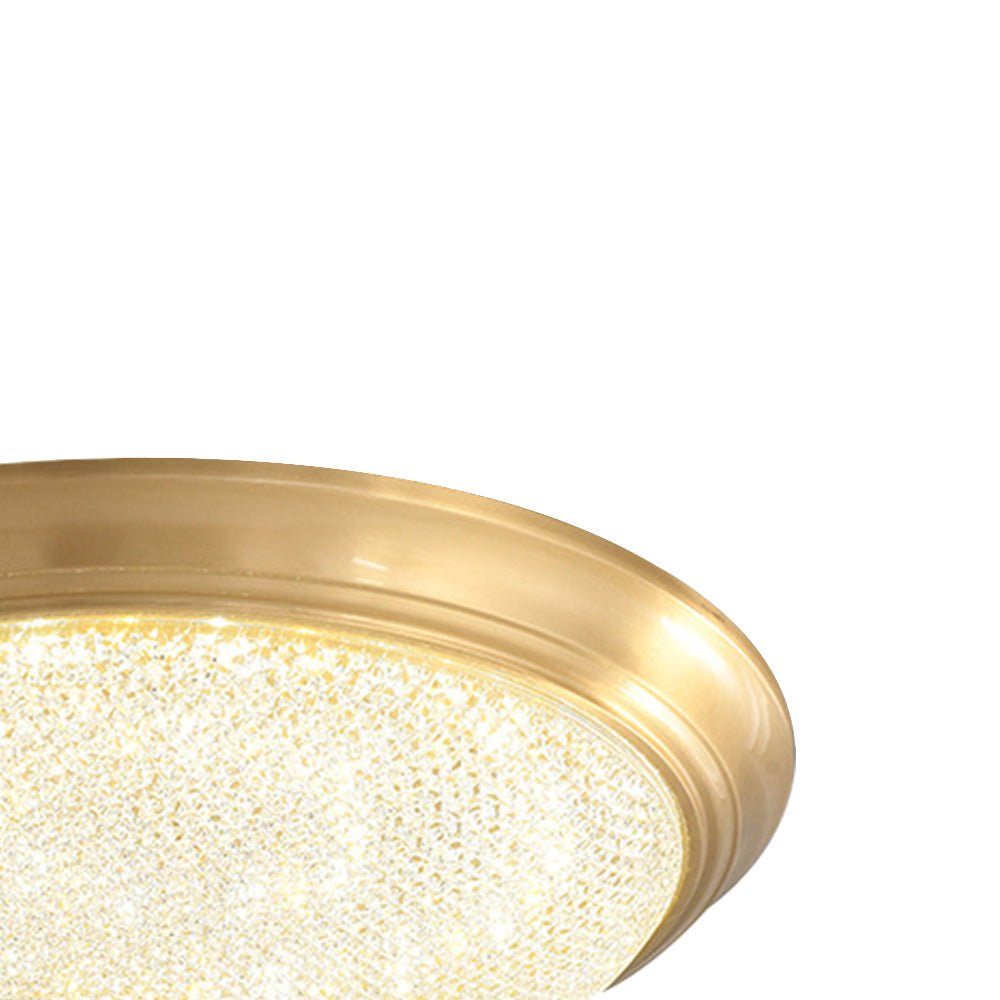 Pendantlightie-Modern Dimmable Three-Color Led Bowl Flush Mount Ceiling Light-Flush Mount-Gold-