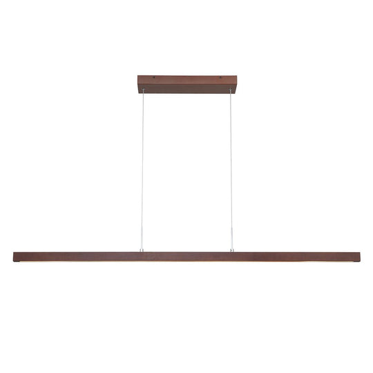 Pendantlightie-Modern Farmhouse Wood Linear Led Pendant-Pendants-Walnut-