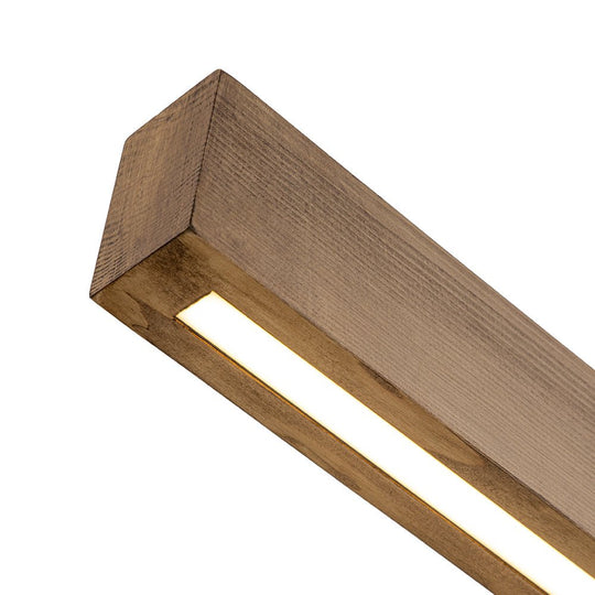 Pendantlightie-Modern Farmhouse Wood Linear Led Pendant-Pendants-Walnut-