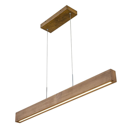 Pendantlightie-Modern Farmhouse Wood Linear Led Pendant-Pendants-Walnut-