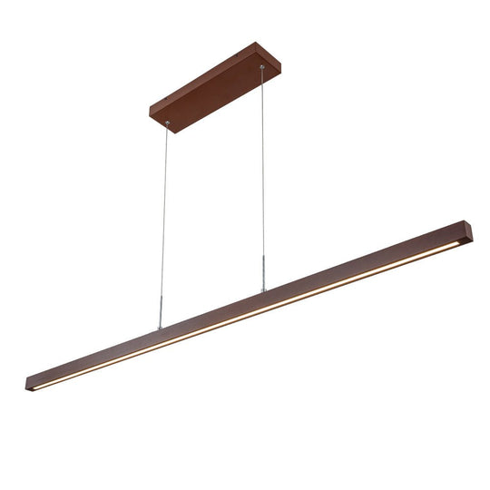 Pendantlightie-Modern Farmhouse Wood Linear Led Pendant-Pendants-Walnut-