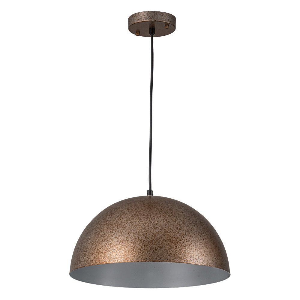 Pendantlightie-Modern Industrial 1-Light Metal Dome Pendant Light For Dining Area-Pendants-23.6 in (60 cm)-