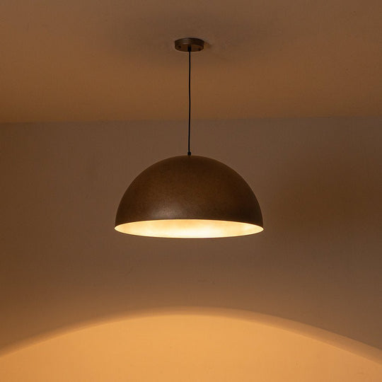 Pendantlightie-Modern Industrial 1-Light Metal Dome Pendant Light For Dining Area-Pendants-23.6 in (60 cm)-