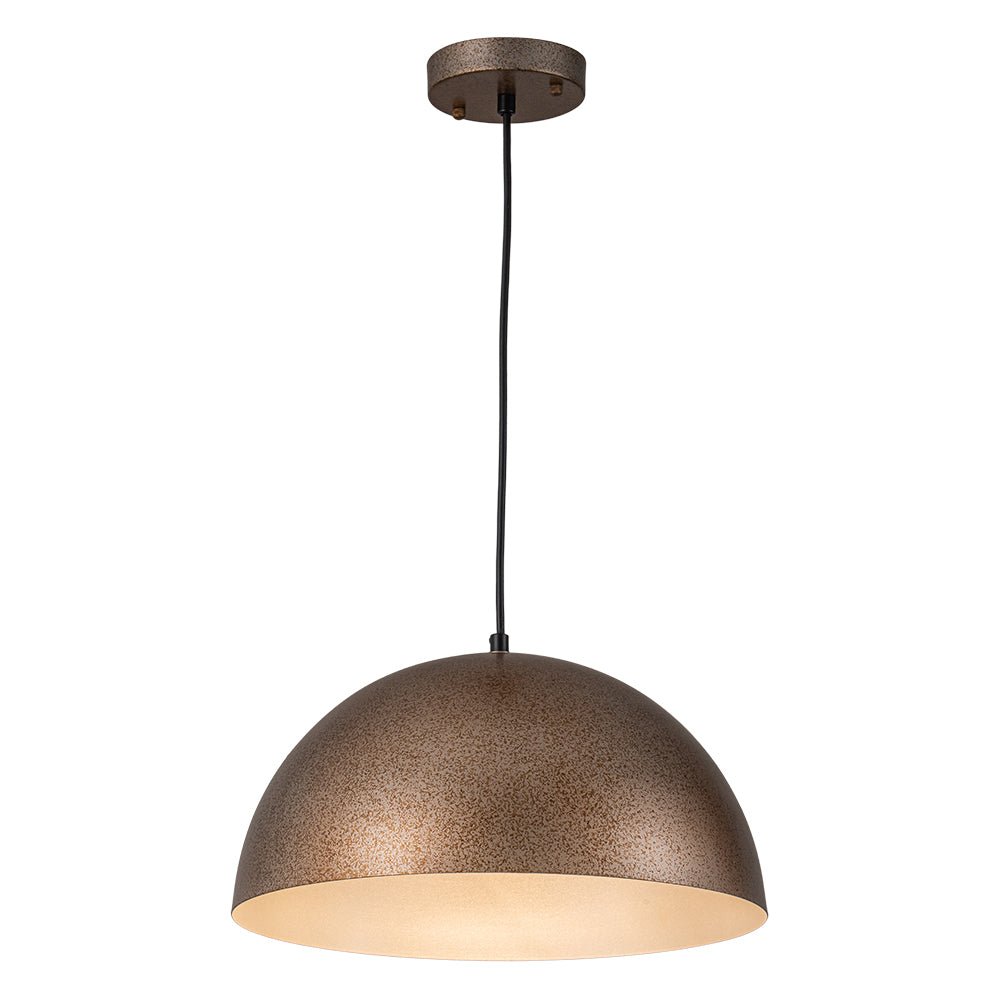 Pendantlightie-Modern Industrial 1-Light Metal Dome Pendant Light For Dining Area-Pendants-23.6 in (60 cm)-