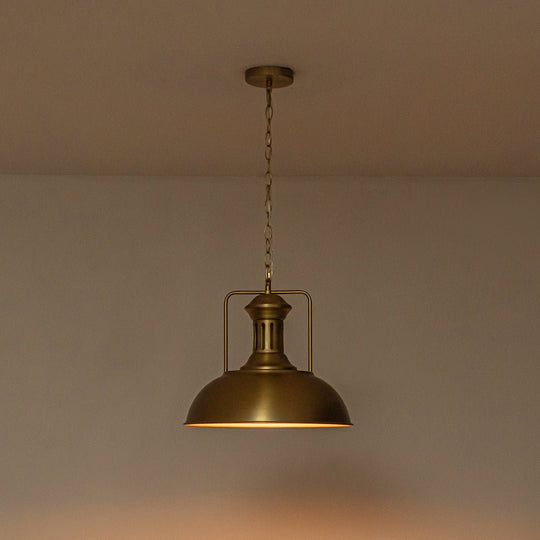 Pendantlightie - Modern Industrial 1 - Light Metal Single Dome Pendant Light - Pendants - Gold -