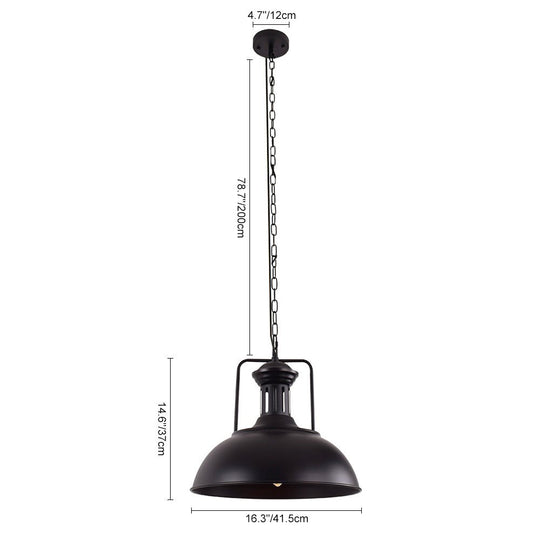 Pendantlightie - Modern Industrial 1 - Light Metal Single Dome Pendant Light - Pendants - Gold -